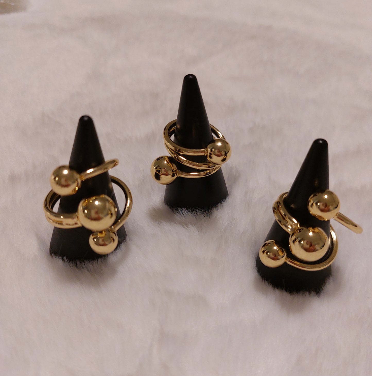 A-STYLE GEOMETRIC COPPER OPEN RING