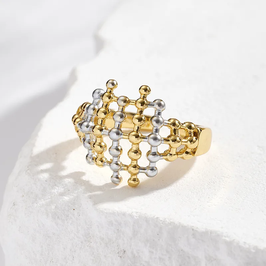 Two tone rings assorted