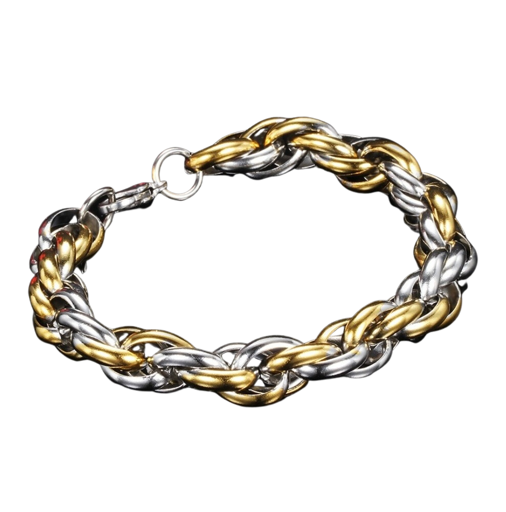 MEN'S TWO TONE BRACELETS