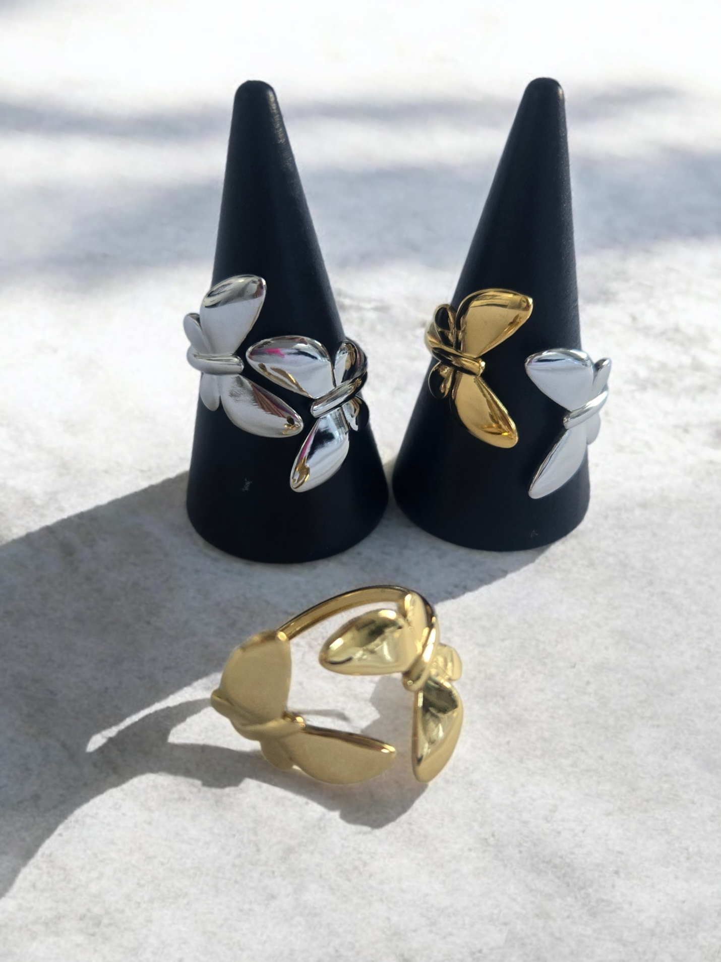 DOUBLE BUTTERFLY RING