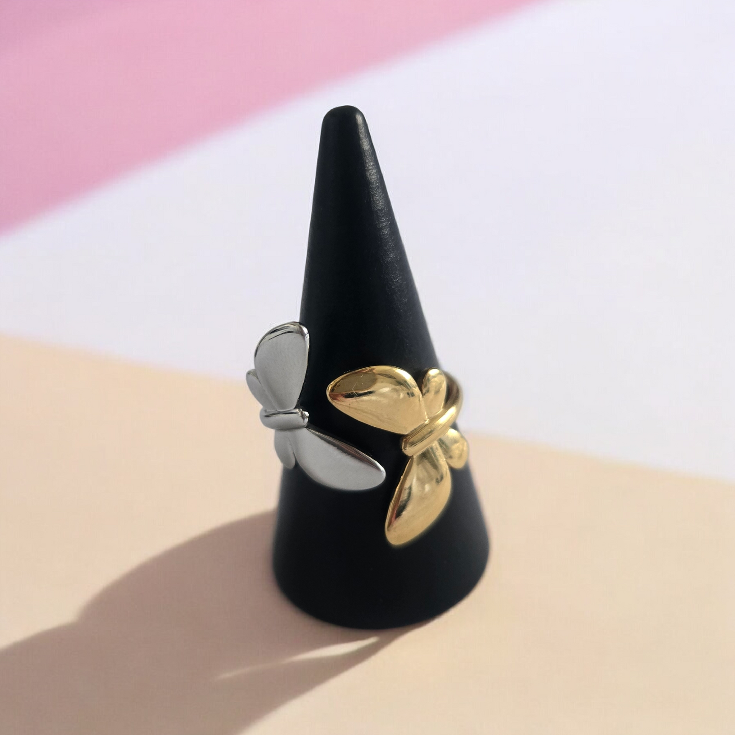 DOUBLE BUTTERFLY RING